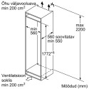 Integreeritav külmik Bosch KIN86NSE0