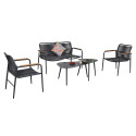 Garden furniture set NEBO 2 tables, bench and 2 chairs