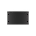 RACK CABINET 19" WALL-MOUNT 6U/600X450 FOR SELF-ASSEMBLY WITH METAL DOOR BLACK LANBERG (FLAT PACK)