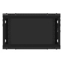 RACK CABINET 19" WALL-MOUNT 6U/600X450 FOR SELF-ASSEMBLY WITH METAL DOOR BLACK LANBERG (FLAT PACK)