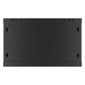 RACK CABINET 19" WALL-MOUNT 6U/600X450 FOR SELF-ASSEMBLY WITH METAL DOOR BLACK LANBERG (FLAT PACK)