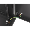 RACK CABINET 19" WALL-MOUNT 6U/600X450 FOR SELF-ASSEMBLY WITH METAL DOOR BLACK LANBERG (FLAT PACK)