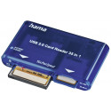 Hama card reader 35in1 USB 2.0, blue