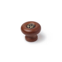 FURNITURE KNOB D40 7-264.91 WALNUT