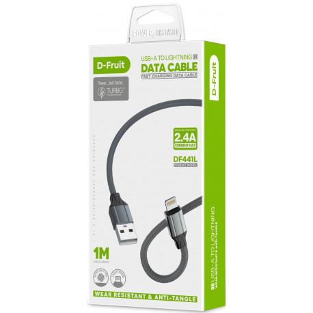 D-Fruit kaabel USB-A - Lightning 1m (DF441L)