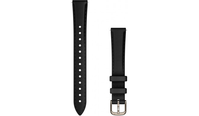 Garmin ремешок для часов Lily 2 Leather, black/cream gold