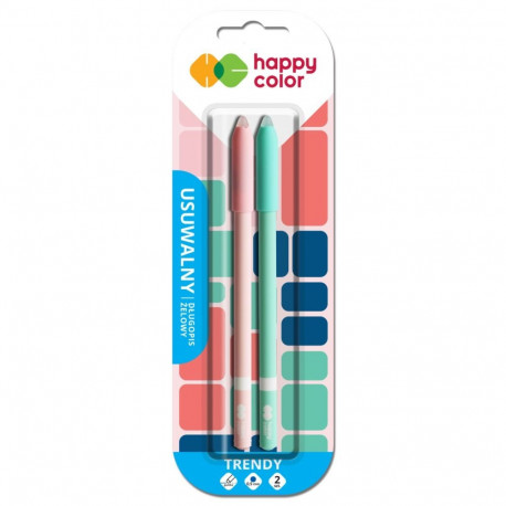Kustutatav tindipliiats TRENDY 2tk, 0.5mm sinine