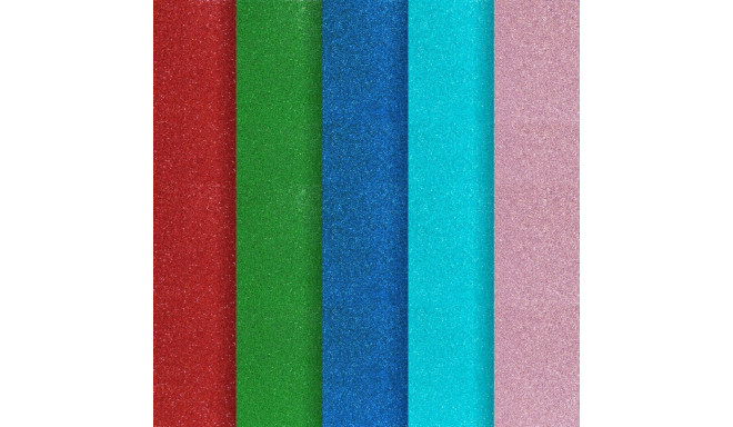 Glitterkartong segupakk MIX A3, 210g/5lk