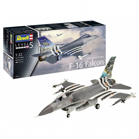 F-16 Falcon 50. aastapäeva lennuki plastikmudel 1/32