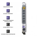 Surge protertor Quick Switch 8 sockets 1,8m gray