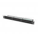 Patch Panel 48 Port 1U Cat.5E black