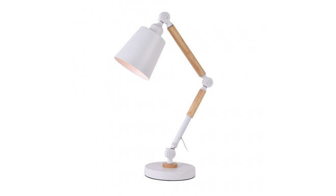 Flexo/Desk lamp EDM 32117 White Metal 60 W E27 Ø 18 x 53 cm