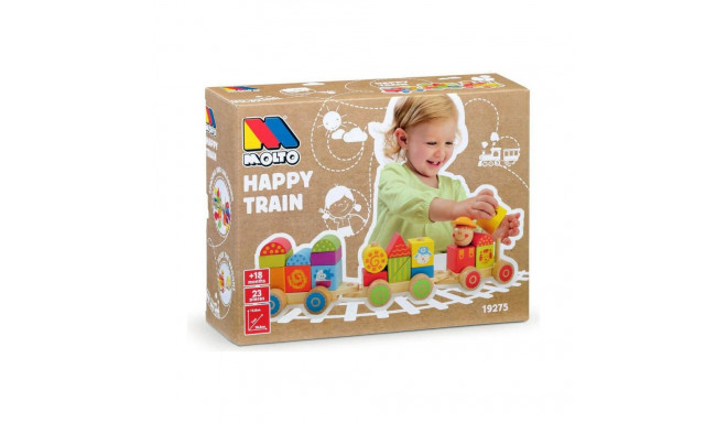 Beebide mänguasi Moltó Happy Train 23 Tükid, osad