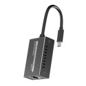 PremiumCord USB-C to HDMI extender via Cat5e/6/6a 4K@60Hz up to 60m