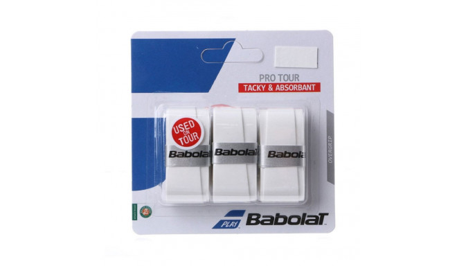 Owijka Babolat Pro Tour Tacky & Absorbant białe 3szt 138757