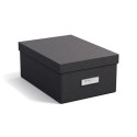 Hoiukarp kokkupandav Karin Bigso Box 22,5x31,5x13,5cm Canvas Paper Laminate Black C68