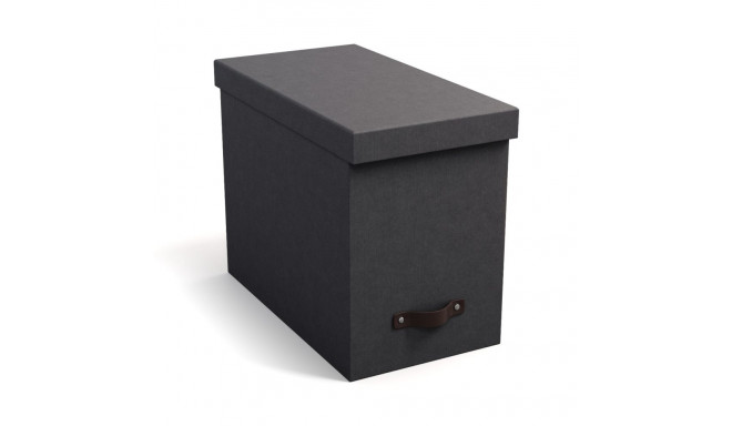 Arhiveerimiskast A4 rippkaantega Johan Bigso Box, Canvas Paper Laminate Black C68