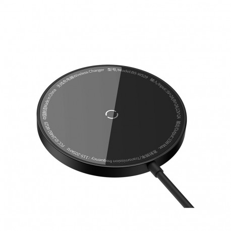 Juhtmeta magnetiline Qi laadija 15 W USB-C 1,2 m kaabliga, must