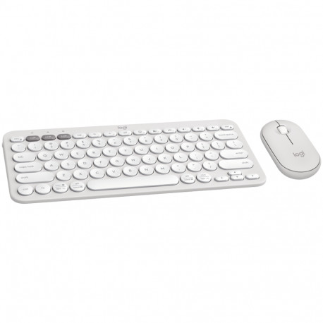 LOGITECH Pebble 2 Bluetooth Keyboard Combo - TONAL WHITE - US INT'L