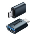 Baseus Ingenuity USB-C USB-A adapter OTG (sinine)