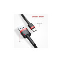Baseus Cafule CATKLF-U91 USB-C välgulaadimiskaabel 3A | PD | QC 3.0 | 300 cm must