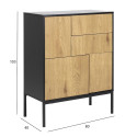 Sideboard SEAFORD 80x40xH103cm, oak