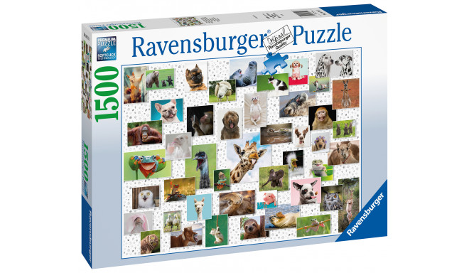 Ravensburger pusle 1500 tk Naljakad loomad