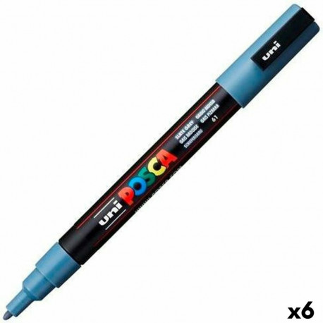 Marker POSCA PC-3M Tumehall (6 Ühikut)