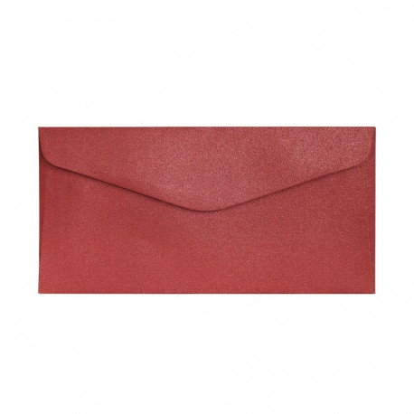 Metallik ümbrik Pearl Red DL - 10tk