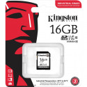 Kingston Industrial 16GB SDHC Memory Card (Black, UHS-I U3, Class 10, V30, A1)