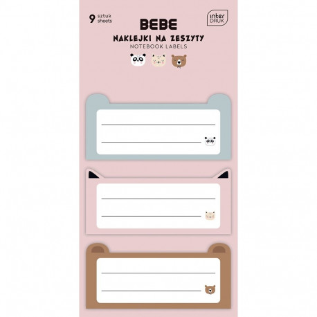 Vihikukleebis  BEBE Friends G 9tk Interdruk