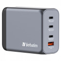 USB-laadija seinapesasse Verbatim GNC-200W, 2xUSB-C 100W, 1xUSB-C 65W (PD3.0), USB-A Qualcomm QuickC