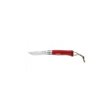 Knife, Opinel Trekking Nr 8 Stainless Steel, Red