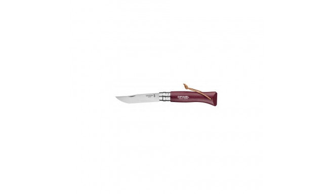 Knife, Opinel Trekking Nr 8 Stainless Steel, Burgundy