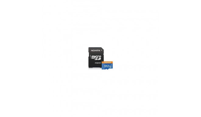 MEMORY MICRO SDXC 512GB W/AD./AUSDX512GUICL10A1-RA1 ADATA