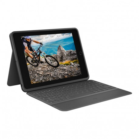 LOGITECH Rugged Folio Keyboard and folio case Apple Smart connector QWERTY Danish/Finnish/Norwegian/