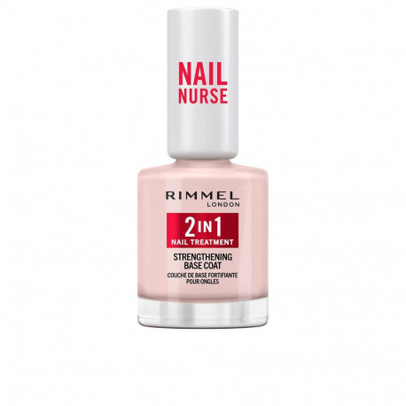 RIMMEL LONDON NAIL NURSE 2 IN 1 tratamiento de uñas & Base Coat 12 ml