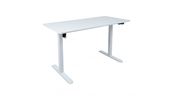 Rakstāmgalds ERGO LIGHT ar 1 motoru 120x60xH73-118cm, balta