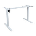 Töölaud ERGO LIGHT 1-mootoriga 120x60cm, valge/tamm