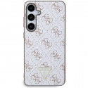 Guess case for Samsung Galaxy S24 Plus GUHCS24MPG4GPH white HC PU 4G TRIANGLE