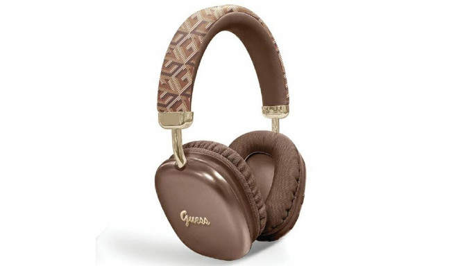Guess Bluetooth headphones GUBHK1GCTCSW GCUBE METALLIC SCRIPT LOGO brown