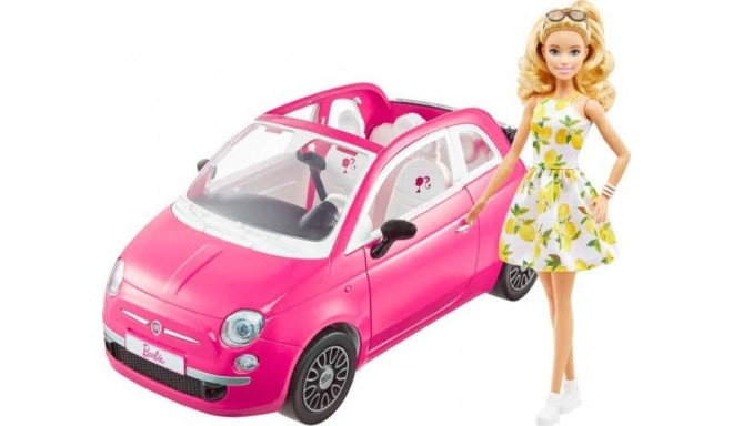 Barbie Doll Mattel Barbie Doll + Fiat 500 GXR57
