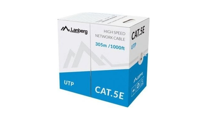 Lanberg Cable UTP Cable Cat.5E CCA 305m blue wire LCU5-10CC-0305-B-LCU5-10CC-0305-B