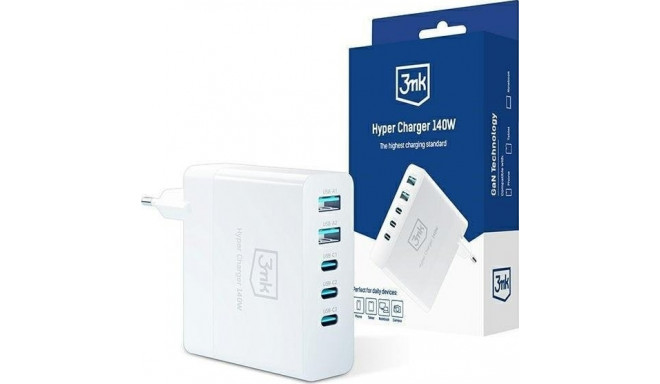 3MK HyperCharger charger 2x USB-A 3x USB-C 5 A (3MK4705)