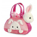 AURORA Fancy Pals plush toy rabbit in a bag, 