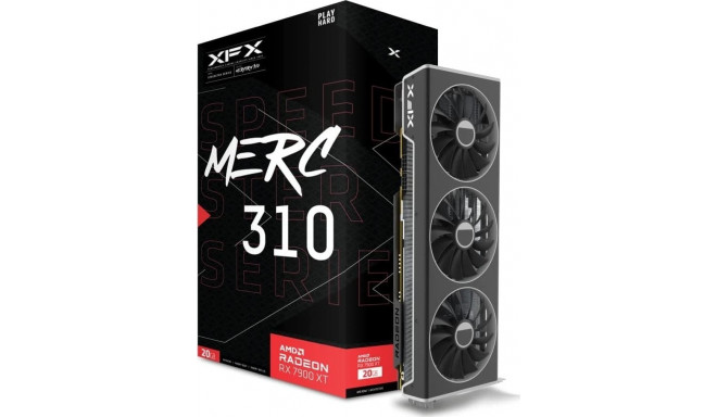 XFX videokaart Radeon RX 7900 XT Speedster MERC 310 20GB GDDR6 (RX-79TMERCU9)