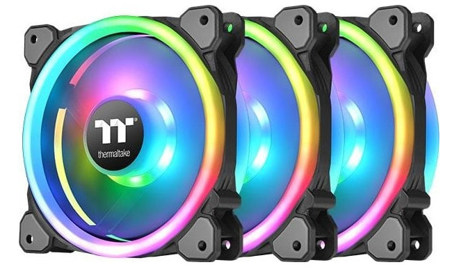 Thermaltake Riing Trio 14 LED RGB Plus fan 3-pack + Hub (CL-F077-PL14SW-A)
