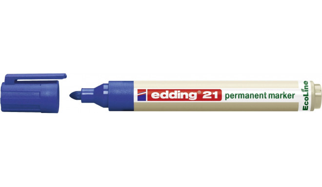 Edding Permanent Marker, Eco-friendly, Round Tip, Blue (21/003/N ED)