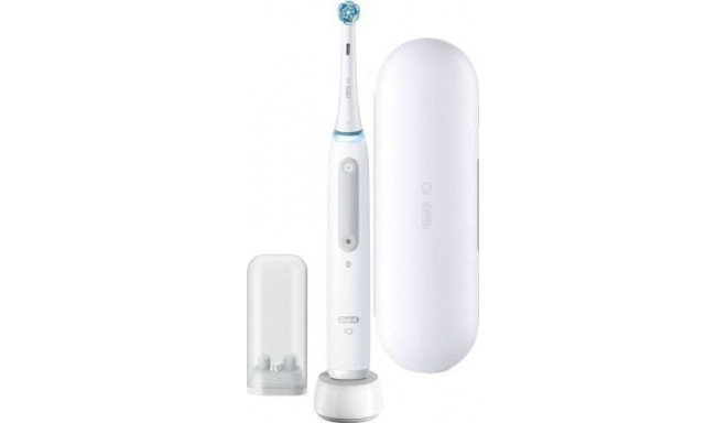 Oral-B Toothbrush iO Series 4 Quite White Magnetic Toothbrush + Case
