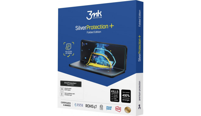 3MK Silver Protect+ Sam F936 Z Fold 4 Wet-installed Antimicrobial Film - Inside Foldable Screen